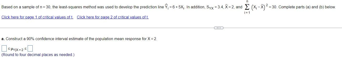 Solved b. Construct a 95 % prediction interval of an | Chegg.com