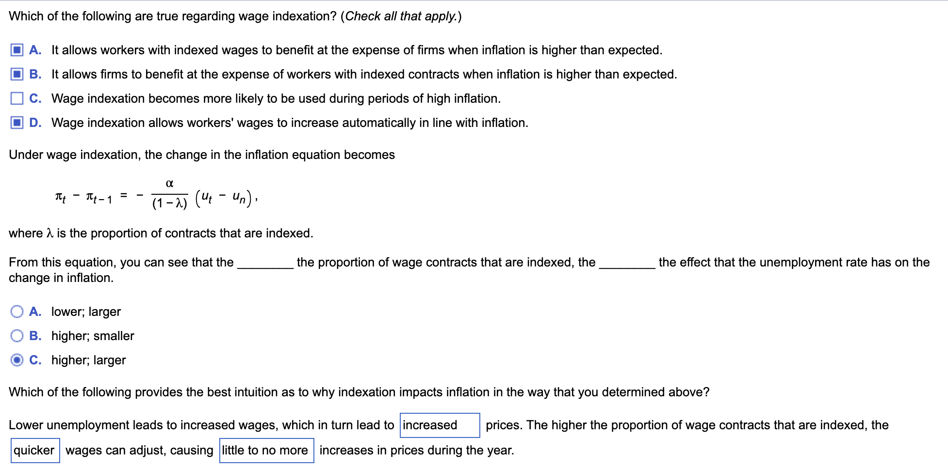 Solved Which of the following are true regarding wage | Chegg.com