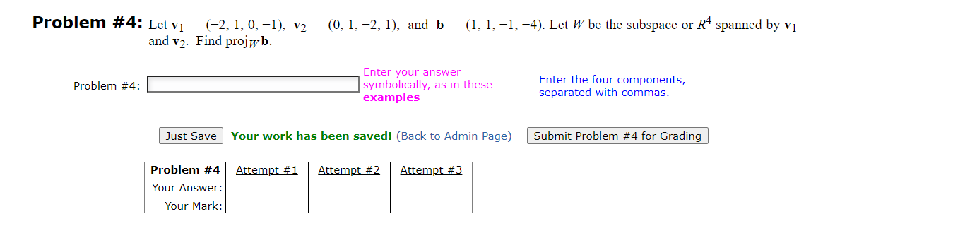 Problem \#4: Let v1=(−2,1,0,−1),v2=(0,1,−2,1), and | Chegg.com