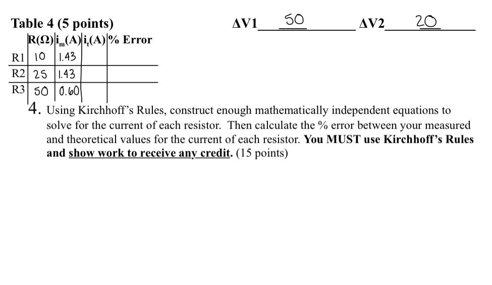 Solved 4 Using Kirchhoffs Rules Construct Enough 6898