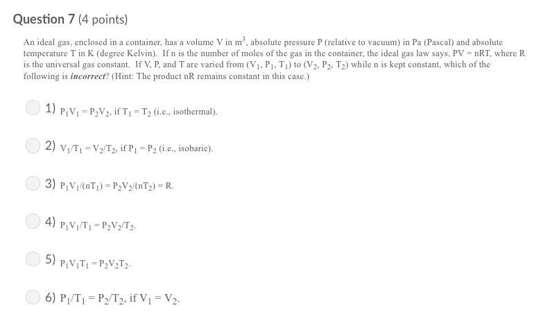 Solved Question 3 (4 points) Which of the following | Chegg.com