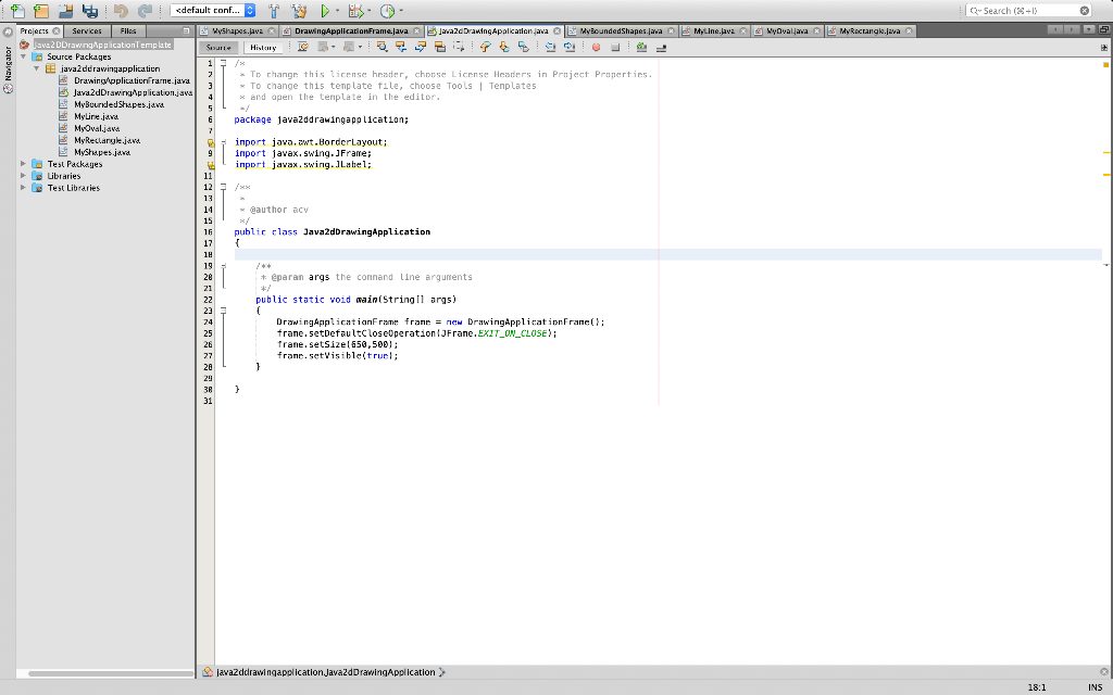 Java 2D Drawing Application. The application will | Chegg.com