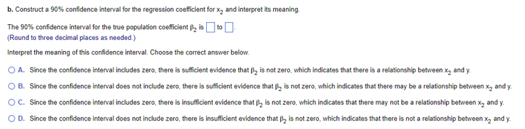 Solved a. Construct a 90% confidence interval for the | Chegg.com