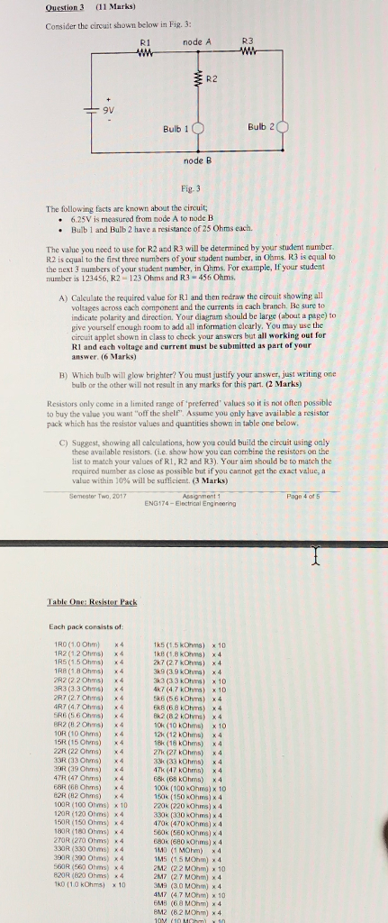 Solved Question 3 (11 Marks) Consider the circuit shown | Chegg.com