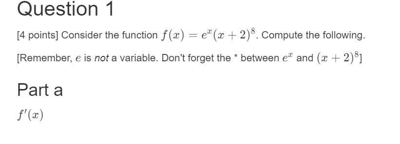 Solved Question 1[4 ﻿points] ﻿Consider the function | Chegg.com