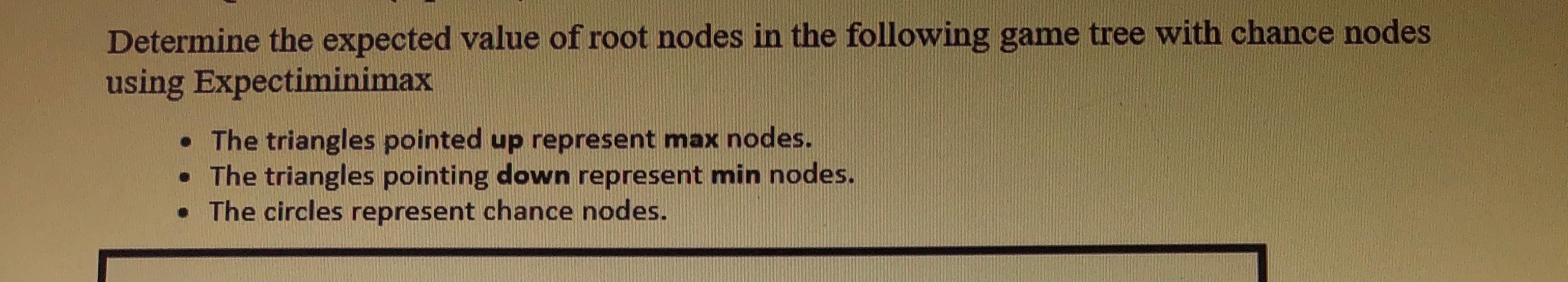 Solved Determine the expected value of root nodes in the | Chegg.com