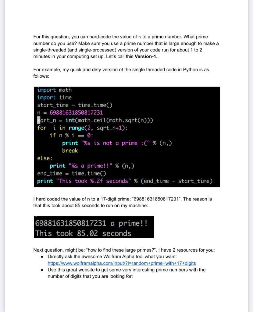 Skills tested: • Use concurrency to speed up a | Chegg.com