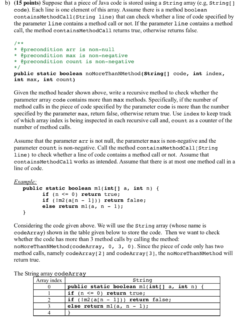 Solved Problem 4: Recursion (75 Points) A) Consider The | Chegg.com