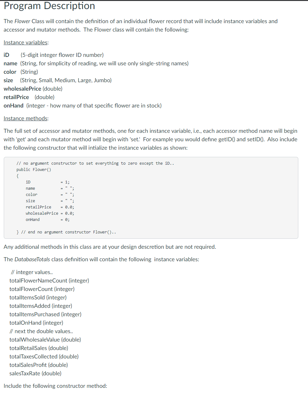 Solved You will write a program that manages a database for | Chegg.com