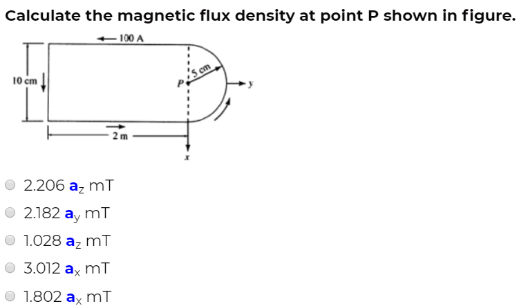 Solved Calculate the magnetic flux density at point P shown | Chegg.com