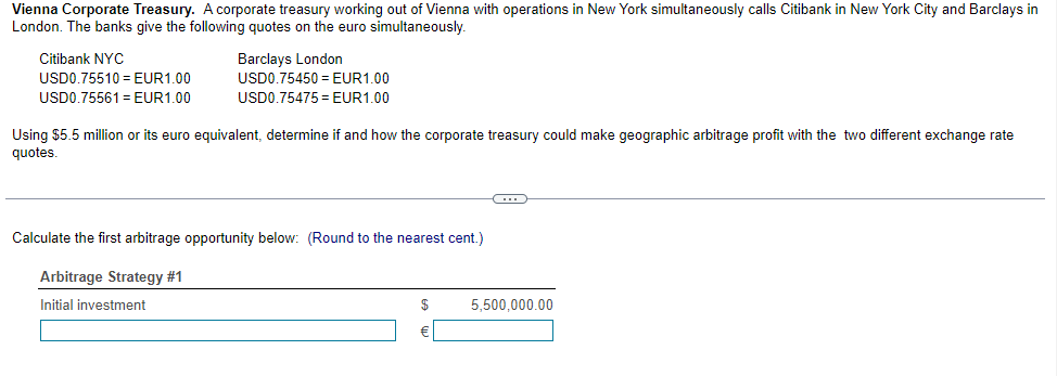 Solved Vienna Corporate Treasury. A corporate treasury | Chegg.com