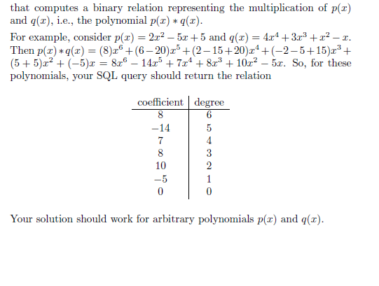 Let P Coefficient Degree And Q Coefficient Degree Chegg Com