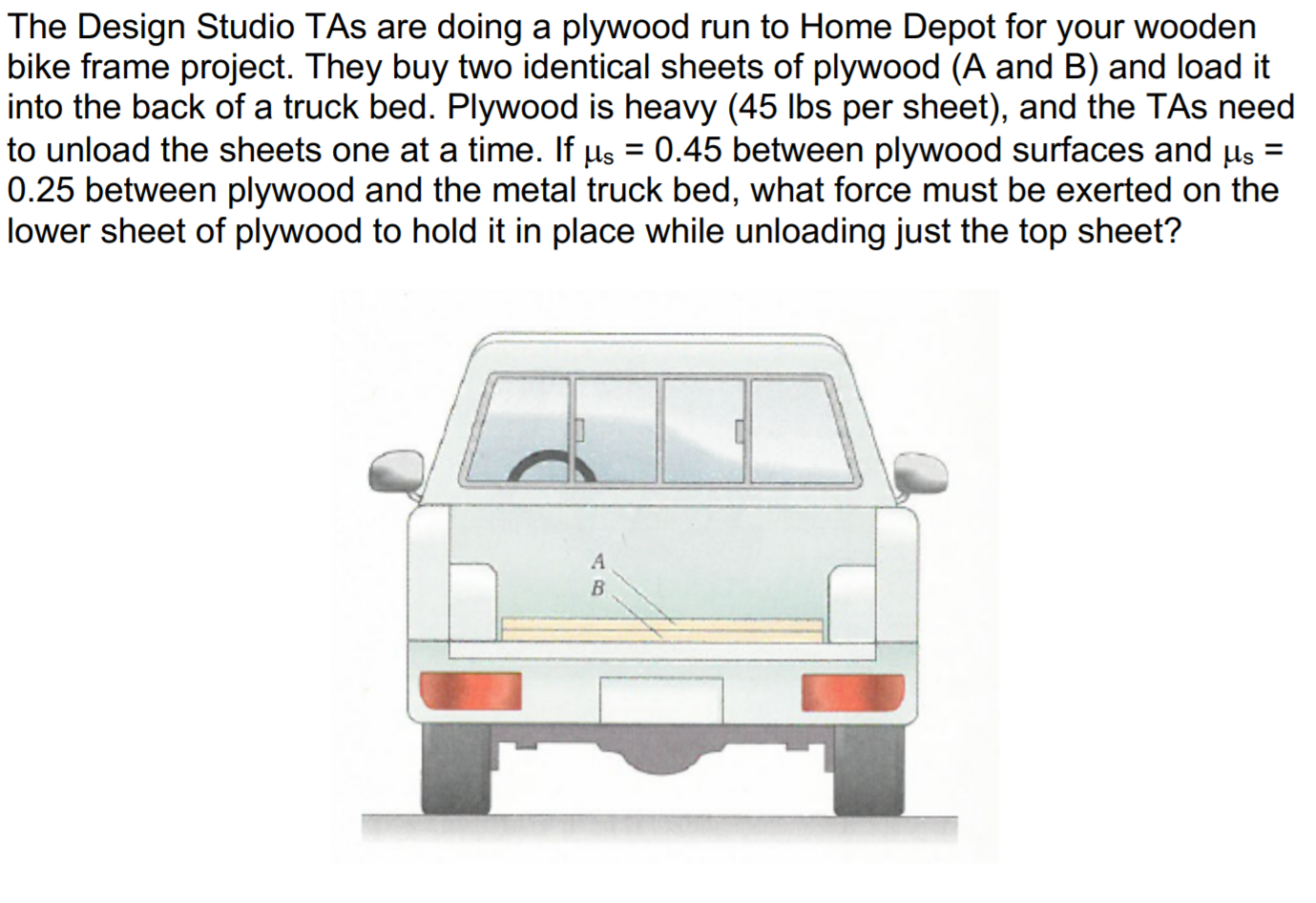 Verrassend Solved: The Design Studio TAs Are Doing A Plywood Run To H OL-93