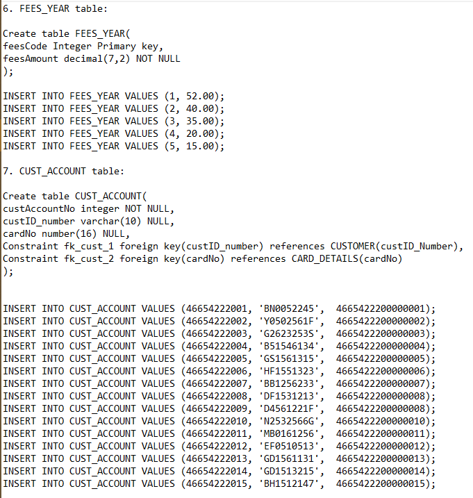 Solved I want to Solve some Oracle SQL queries. I'm giving a | Chegg.com