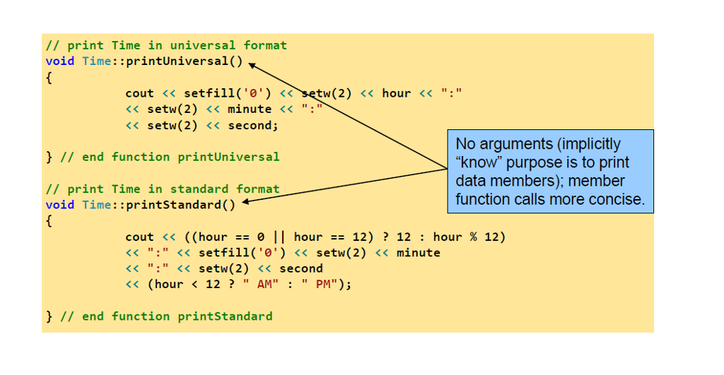 // Example 1 // Time class. #include | Chegg.com
