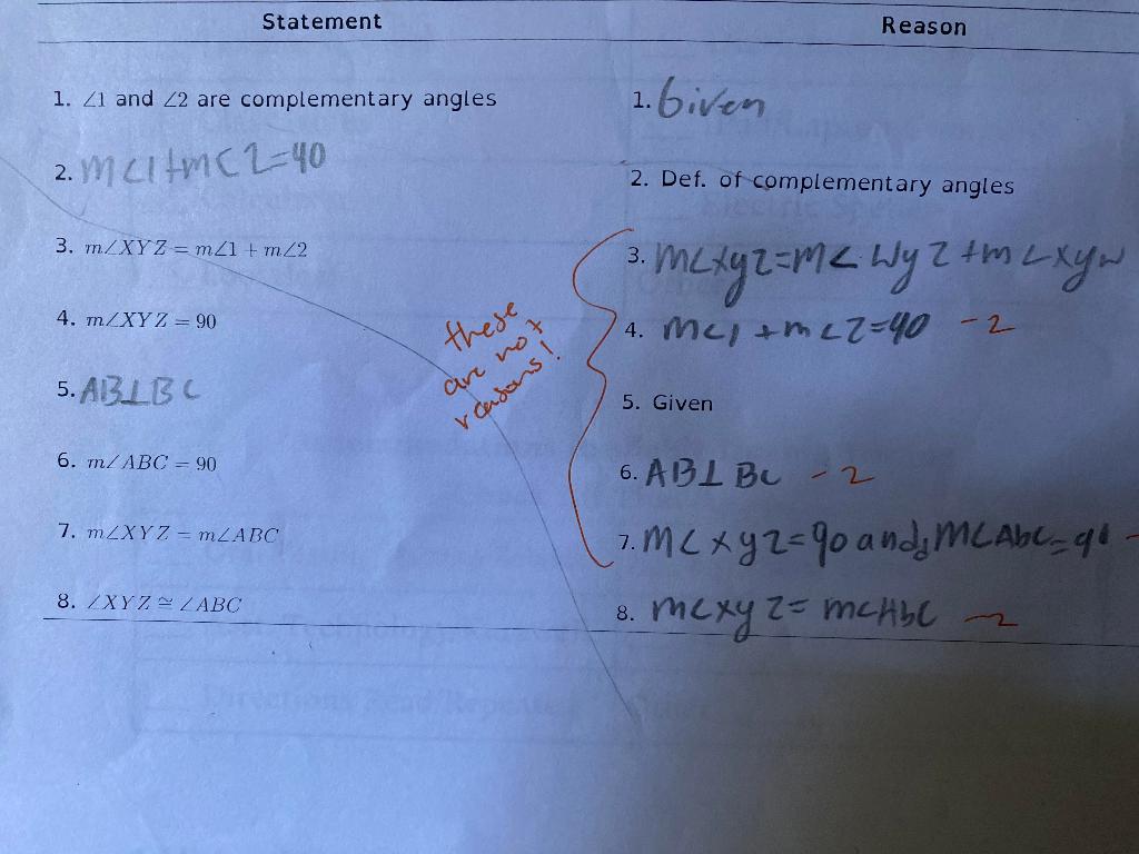 Solved 9. Complete The Proof By Supplying The Missing | Chegg.com