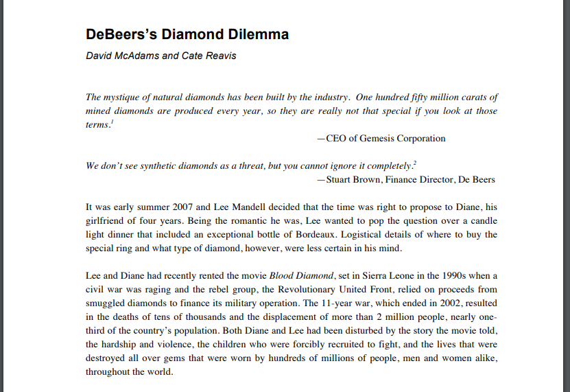 De Beers Diamond Company & Black Labour (In Diamond Road