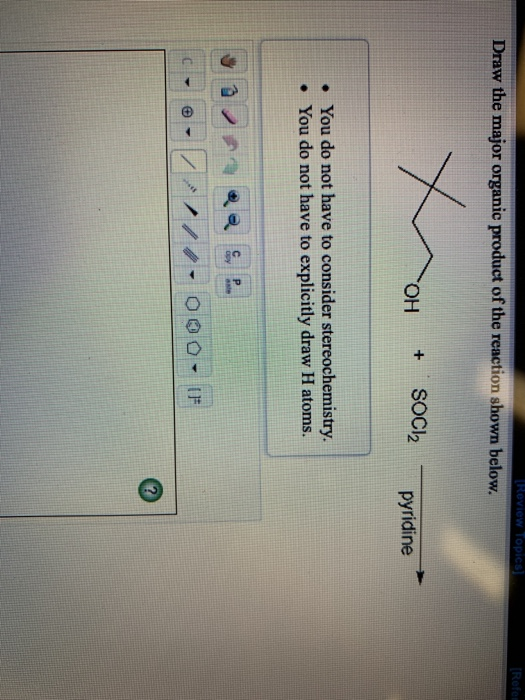 Solved Draw the major organic product of the reaction shown | Chegg.com