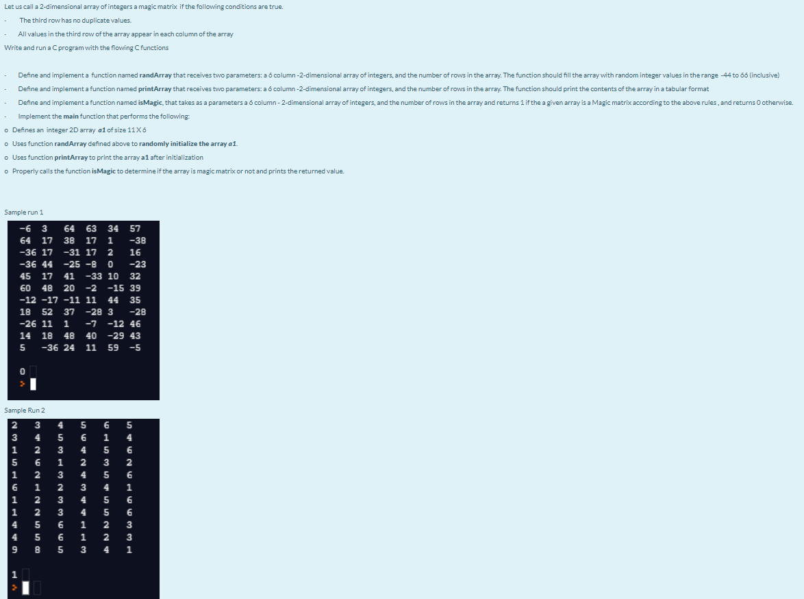 Solved In c language !! librarys you can use include