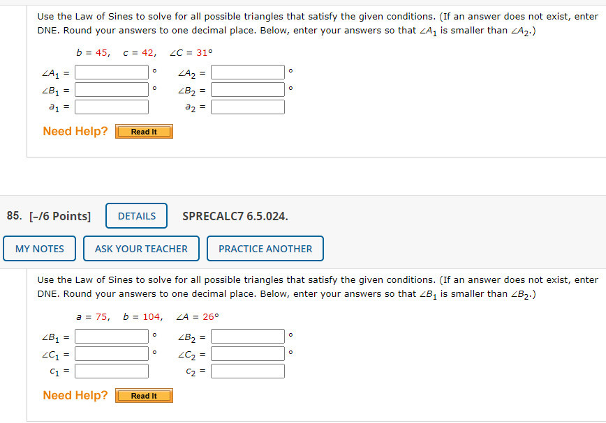 solved-use-the-law-of-sines-to-solve-for-all-possible-chegg