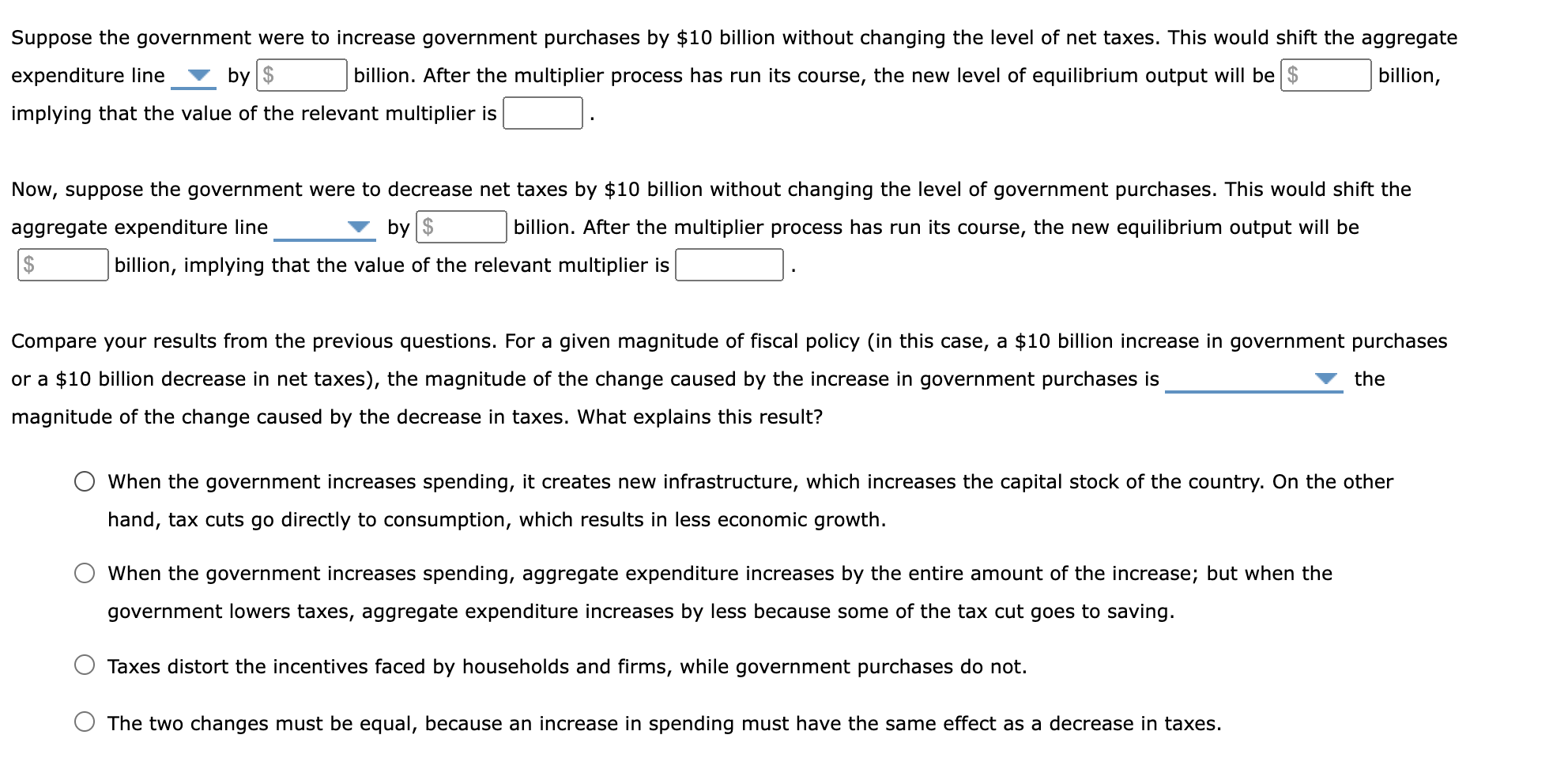 Suppose The Government Were To Increase Government | Chegg.com