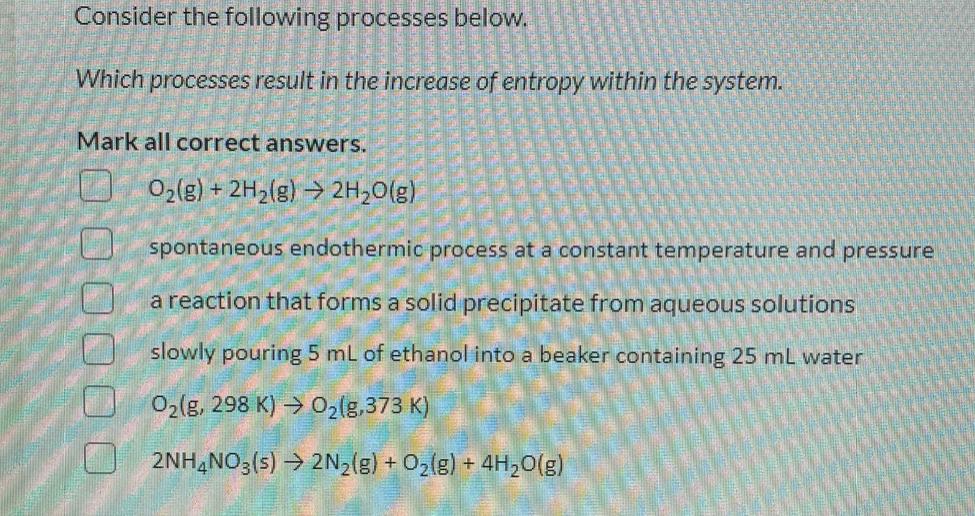 Solved Consider The Following Processes Below. Which | Chegg.com