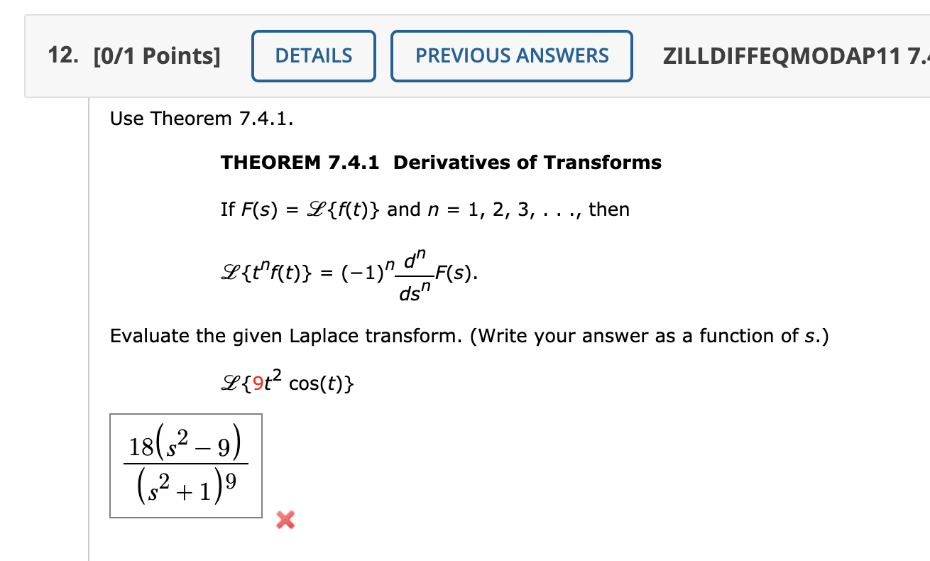 Solved L T F T 1 ºd 12 0 1 Points Details Previ Chegg Com