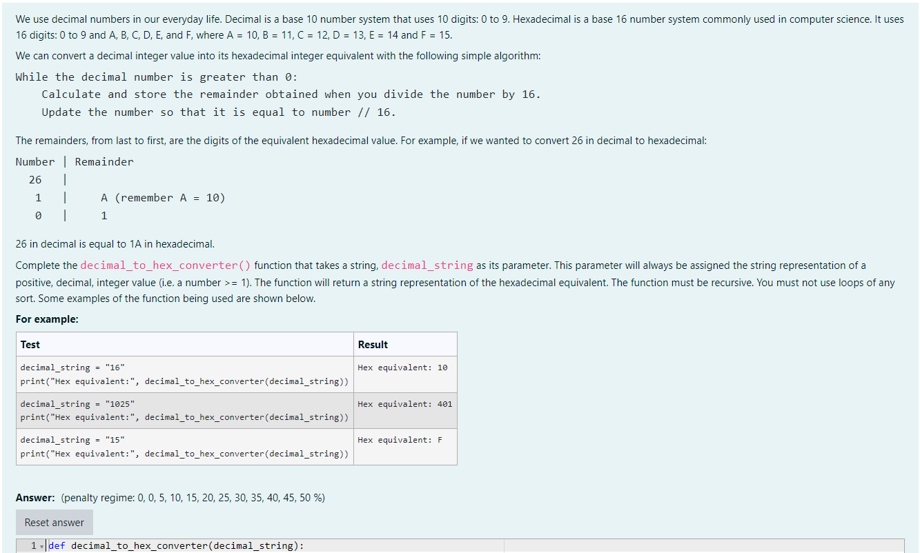 Solved We use decimal numbers in our everyday life. Decimal | Chegg.com