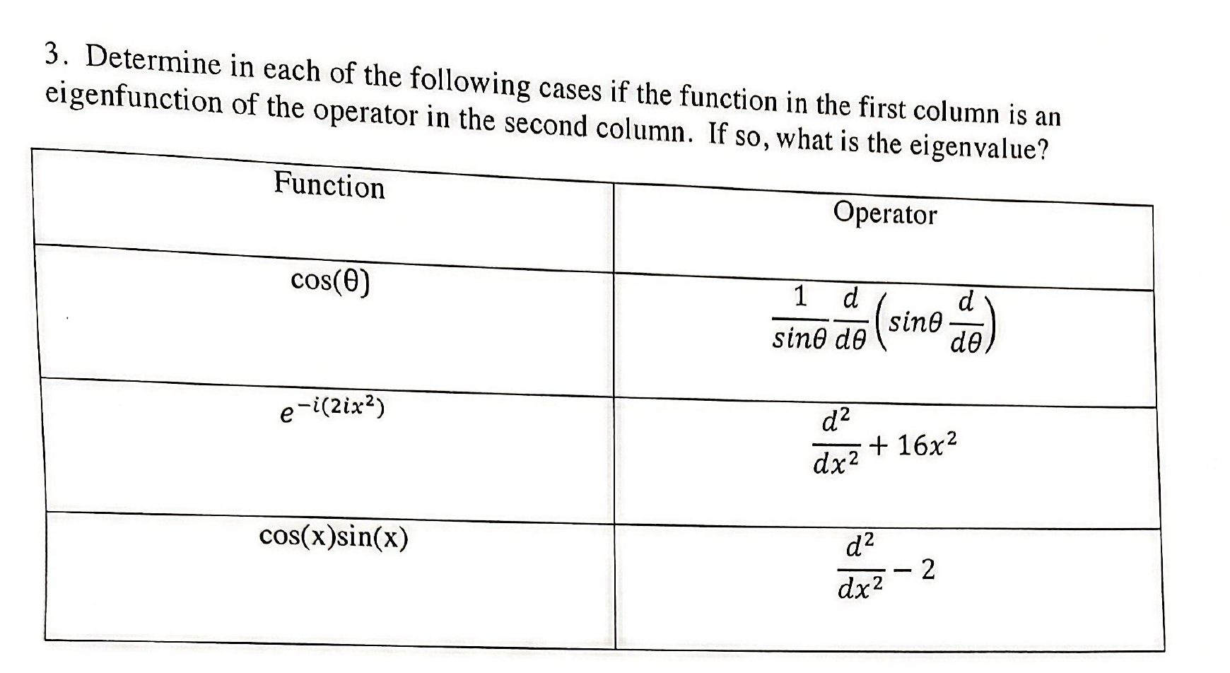 Solved 3. Determine in each of the following cases if the | Chegg.com