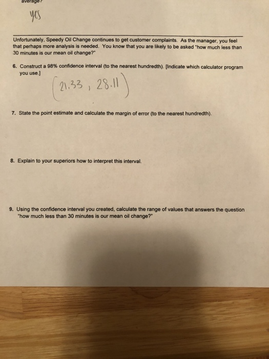 Solved MATH 1342 Elementary Statistical Methods Lab Ch. 10 | Chegg.com