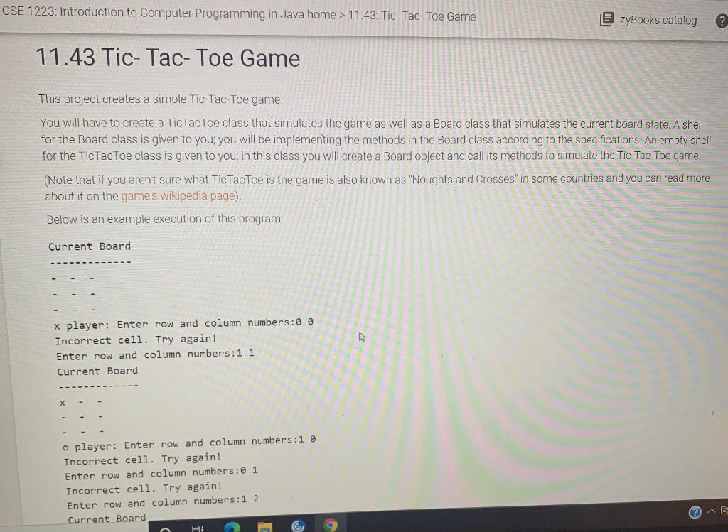 How to create a Tic Tac Toe Game in Java