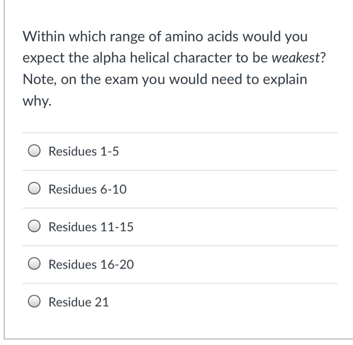 Solved Below are 3 different helical wheel diagrams for this