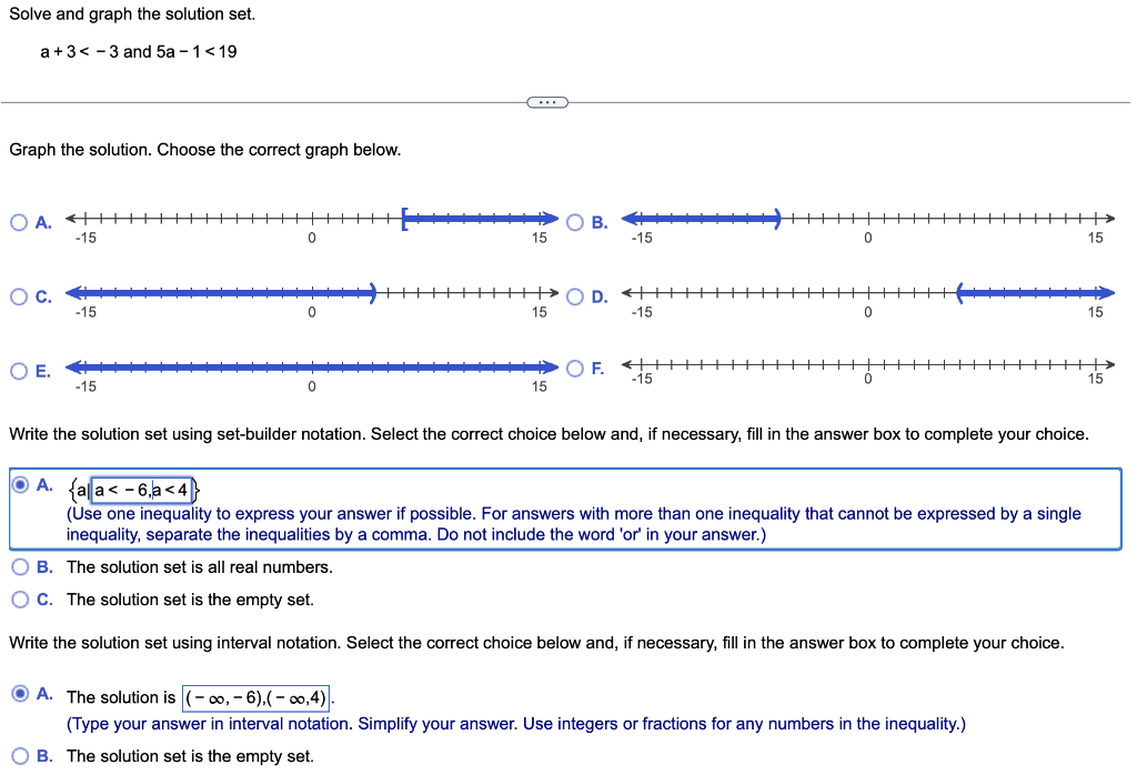 solve 1 2n 3 5 which graph shows the solution