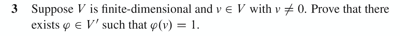 Solved 3 Suppose V Is Finite-dimensional And Ve V With V = | Chegg.com