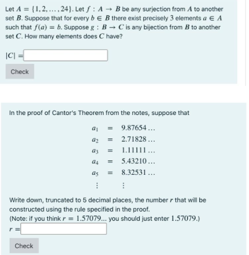 Solved Let A = {1, 2, ..., 24). Let S : A → B Be Any | Chegg.com