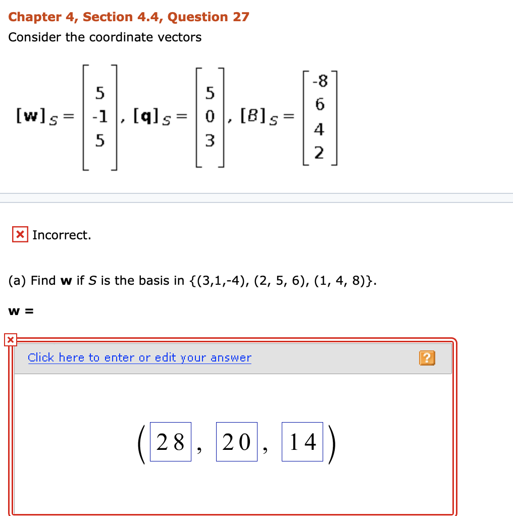 Solved Chapter 4 Section 4 4 Question 27 Consider The C Chegg Com