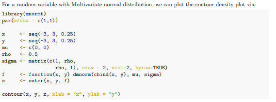 Solved For a random variable with Multivariate normal | Chegg.com