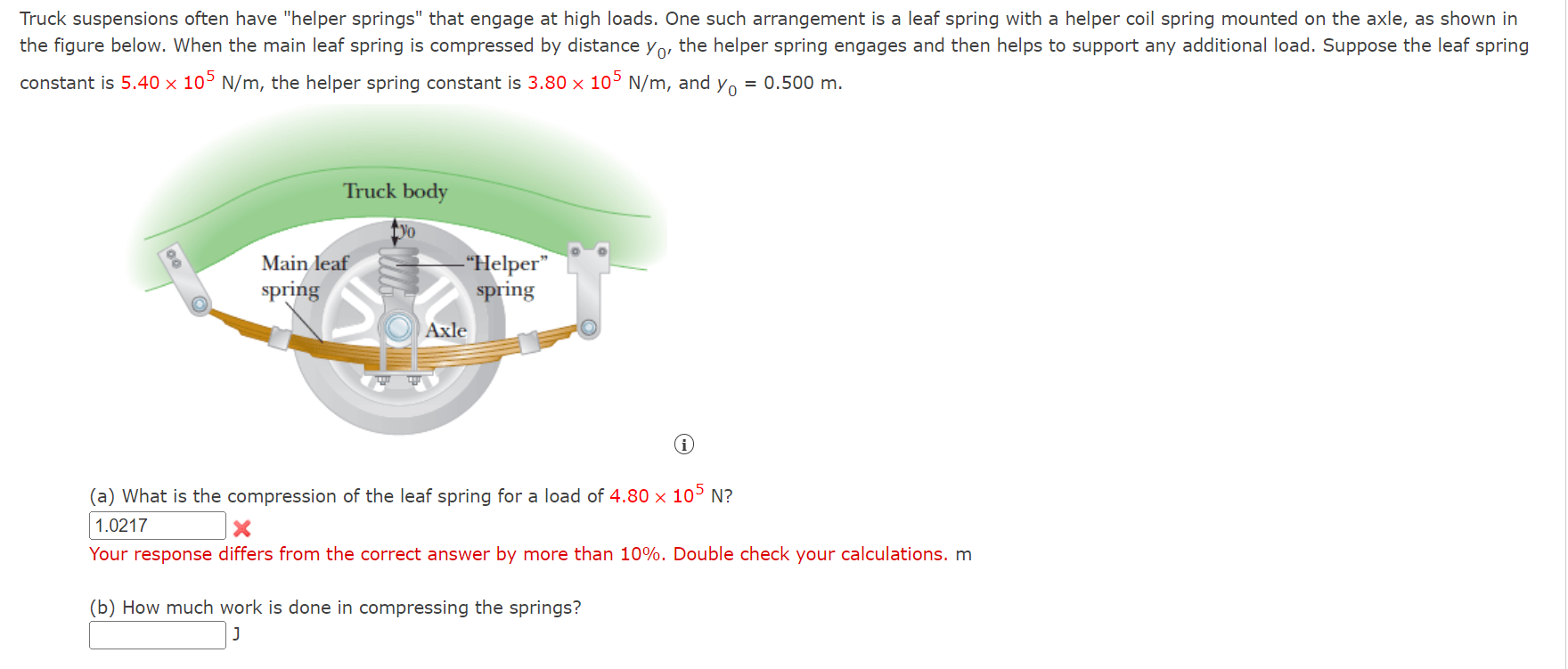 Solved Truck suspensions often have 
