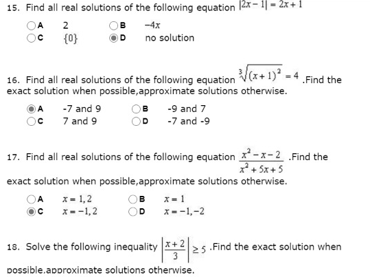 Solved 15. Find all real solutions of the following equation | Chegg.com