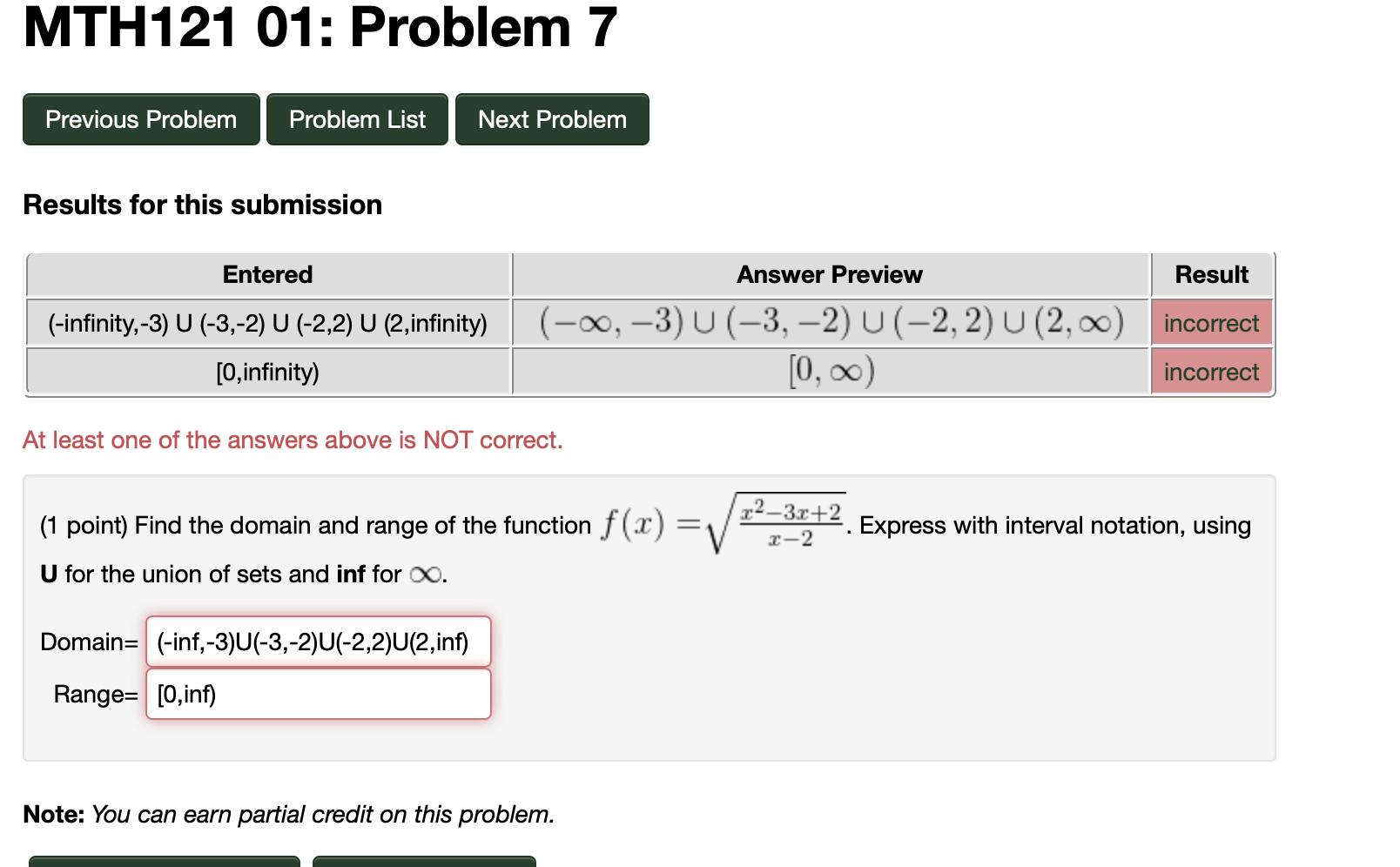 Solved Find The Domain And Range Of The Function F X Sqr Chegg Com