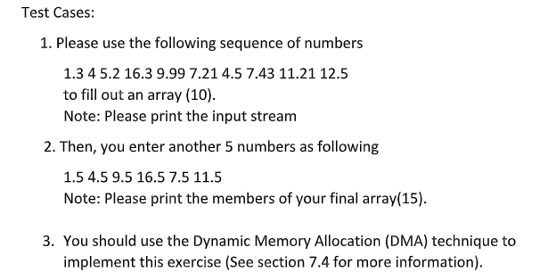 Solved Test Cases 1. Please use the following sequence of | Chegg.com