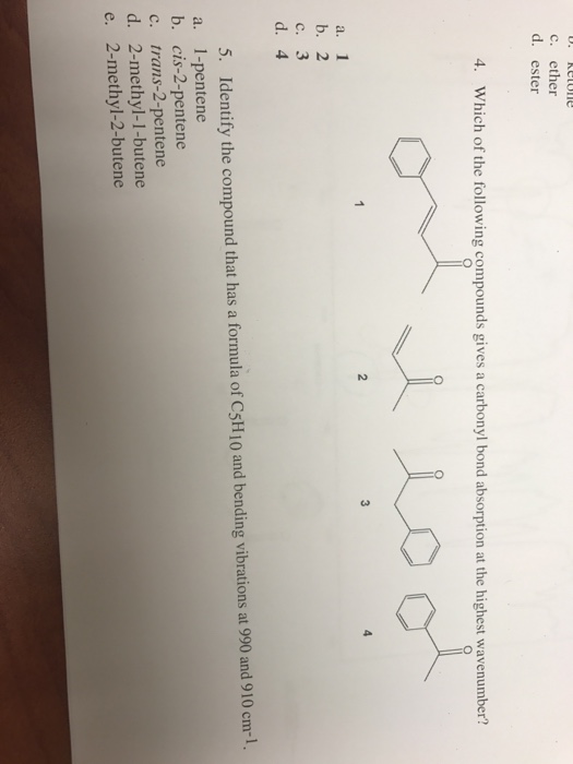 Solved Which of the following compounds gives a carbonyl | Chegg.com