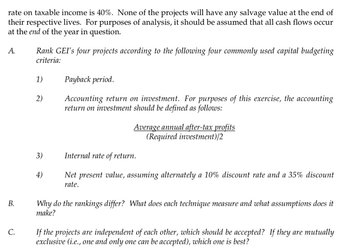 capital investment case study