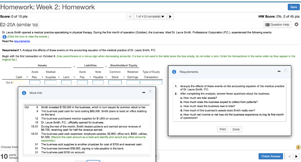 Solved Homework: Week 2: Homework Save Score: 0 of 10 pts 1 | Chegg.com