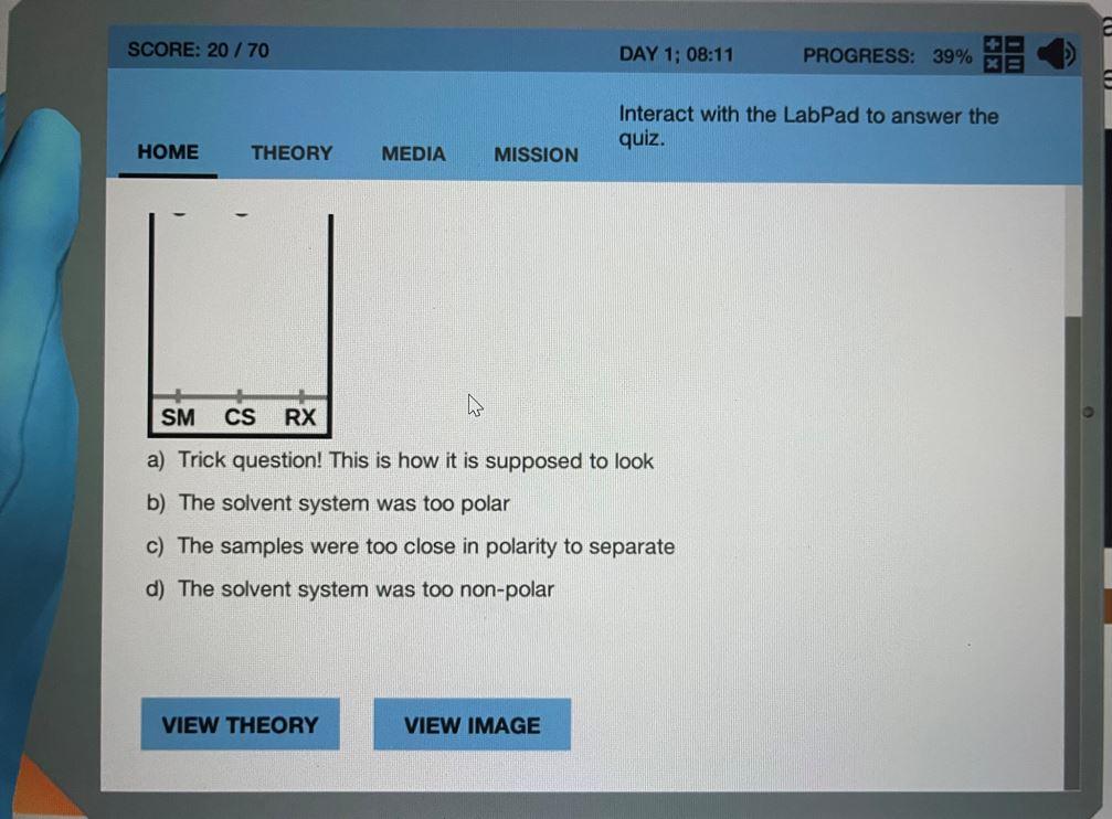 Solved SCORE: 20 / 70 DAY 1; 08:11 PROGRESS 39% E ed | Chegg.com