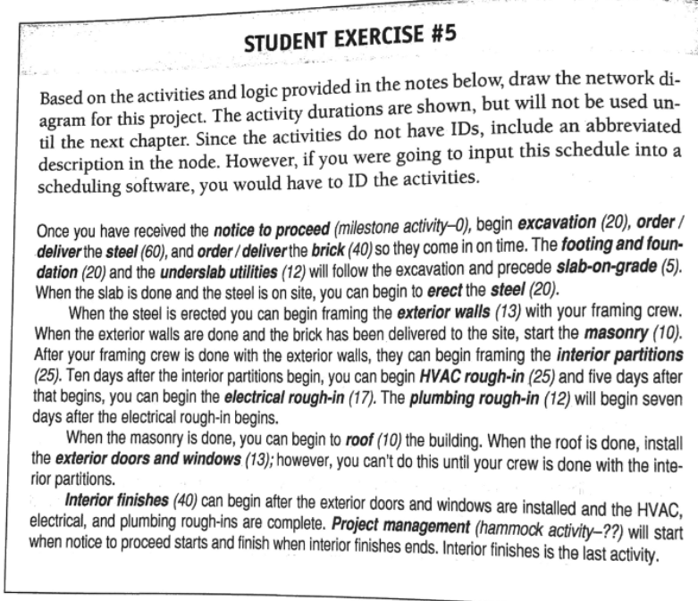 Solved STUDENT EXERCISE #5 Based on the activities and logic | Chegg.com