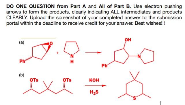 Solved DO ONE QUESTION From Part A And All Of Part B. Use | Chegg.com