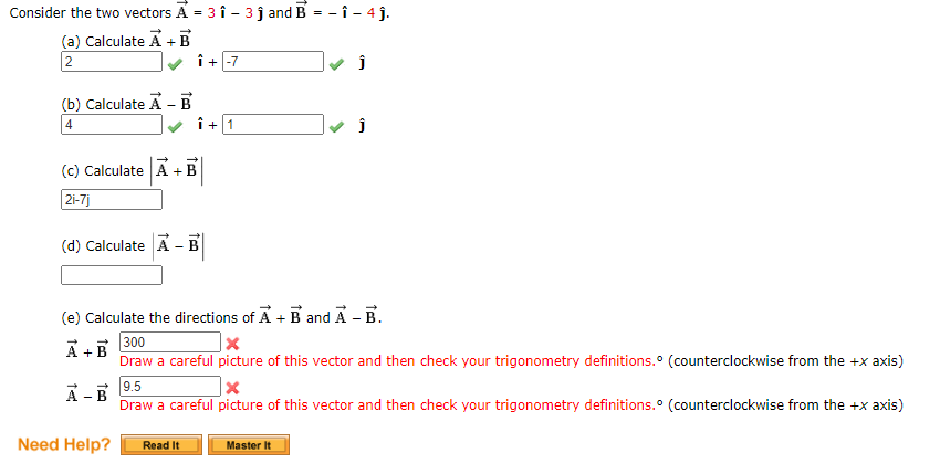 Solved Consider The Two Vectors A 3 I 3 And B I Chegg Com