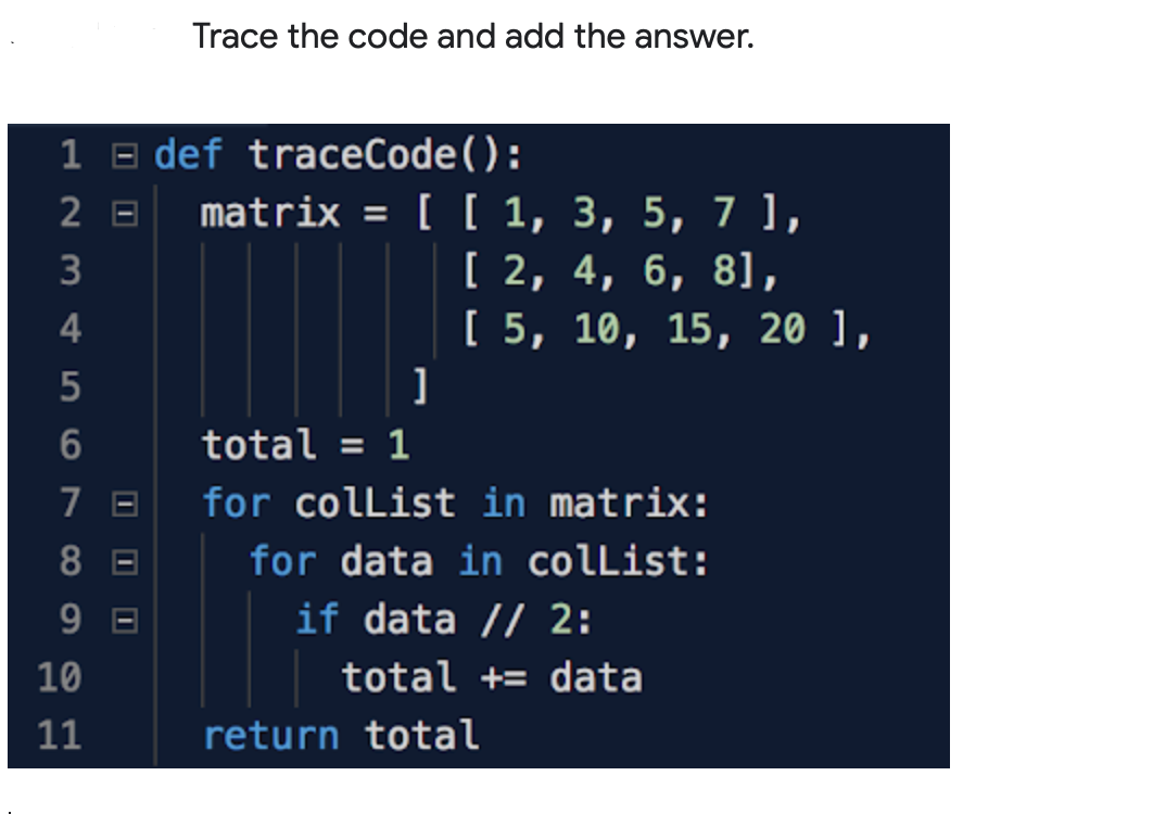 Solved Trace the code and add the answer. 1 E def | Chegg.com