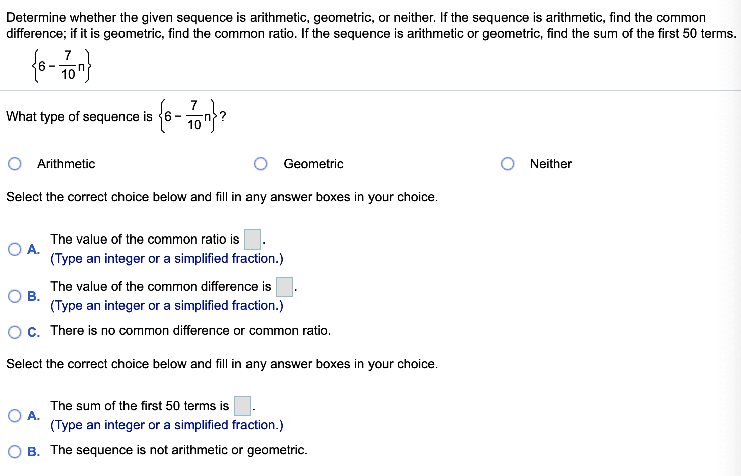 Solved Determine Whether The Given Sequence Is Arithmetic Chegg Solved Determine Whether The Given Sequence Is Arithmetic Chegg